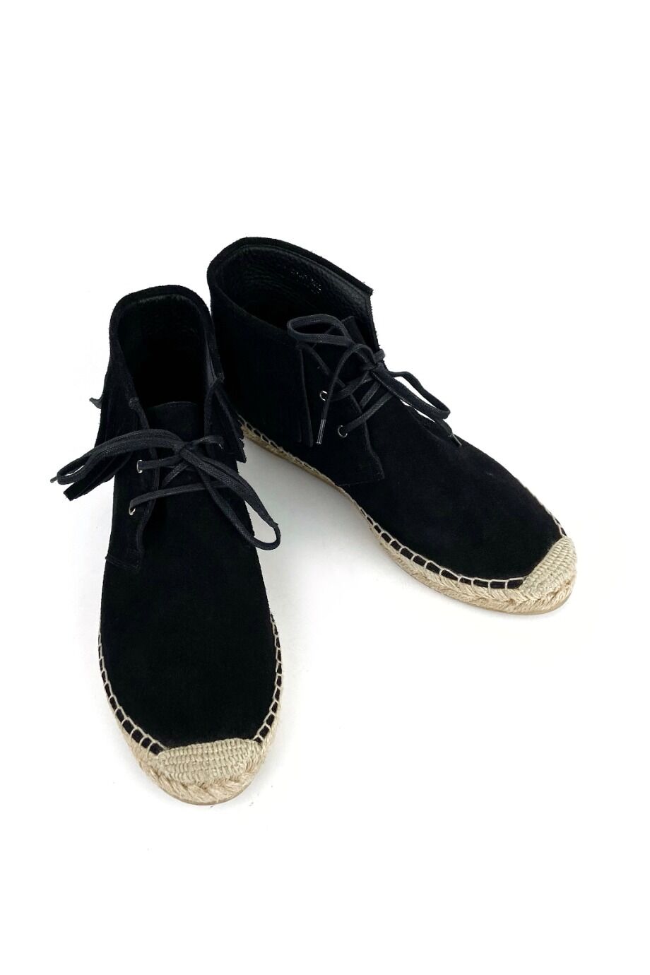 image 2 Замшевые ботинки черного цвета с бахромой
