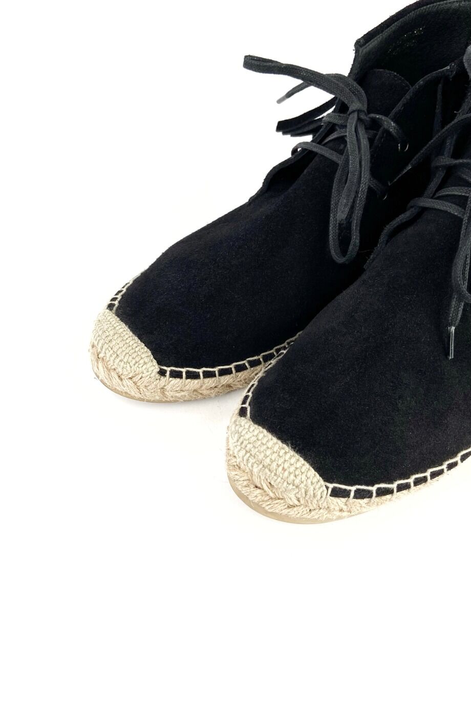 image 3 Замшевые ботинки черного цвета с бахромой