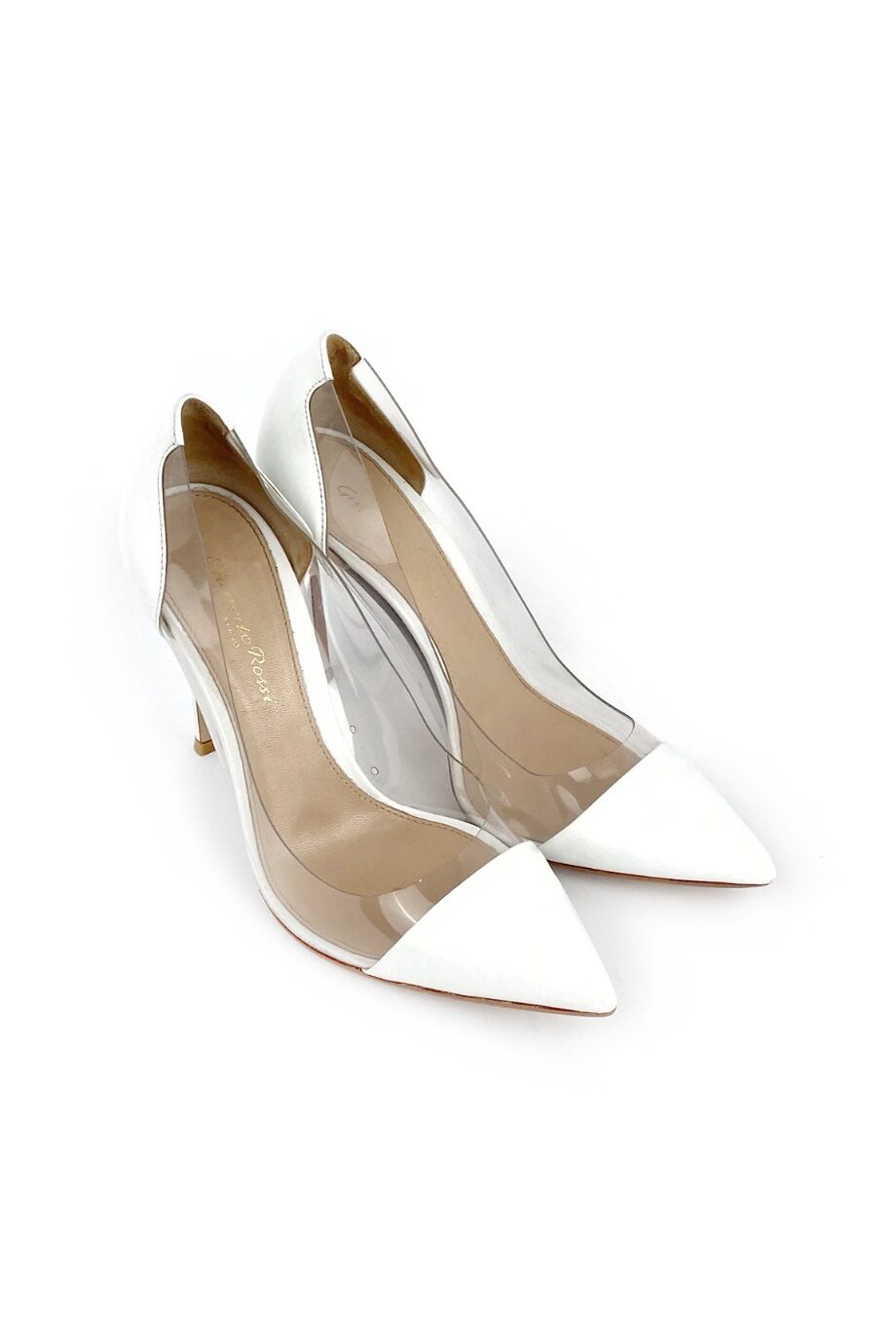 image 1 Туфли белого цвета с прозрачными вставками