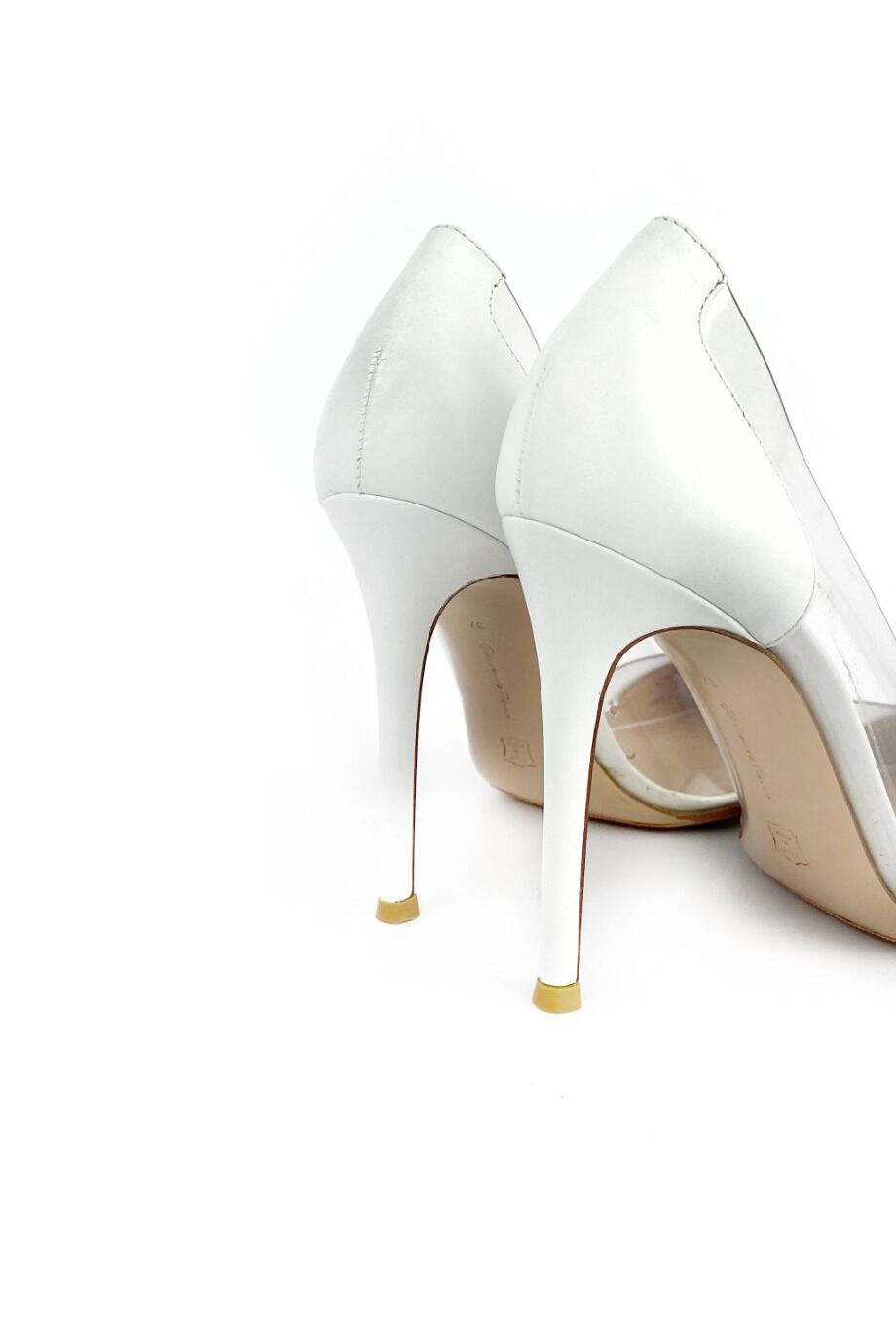 image 4 Туфли белого цвета с прозрачными вставками