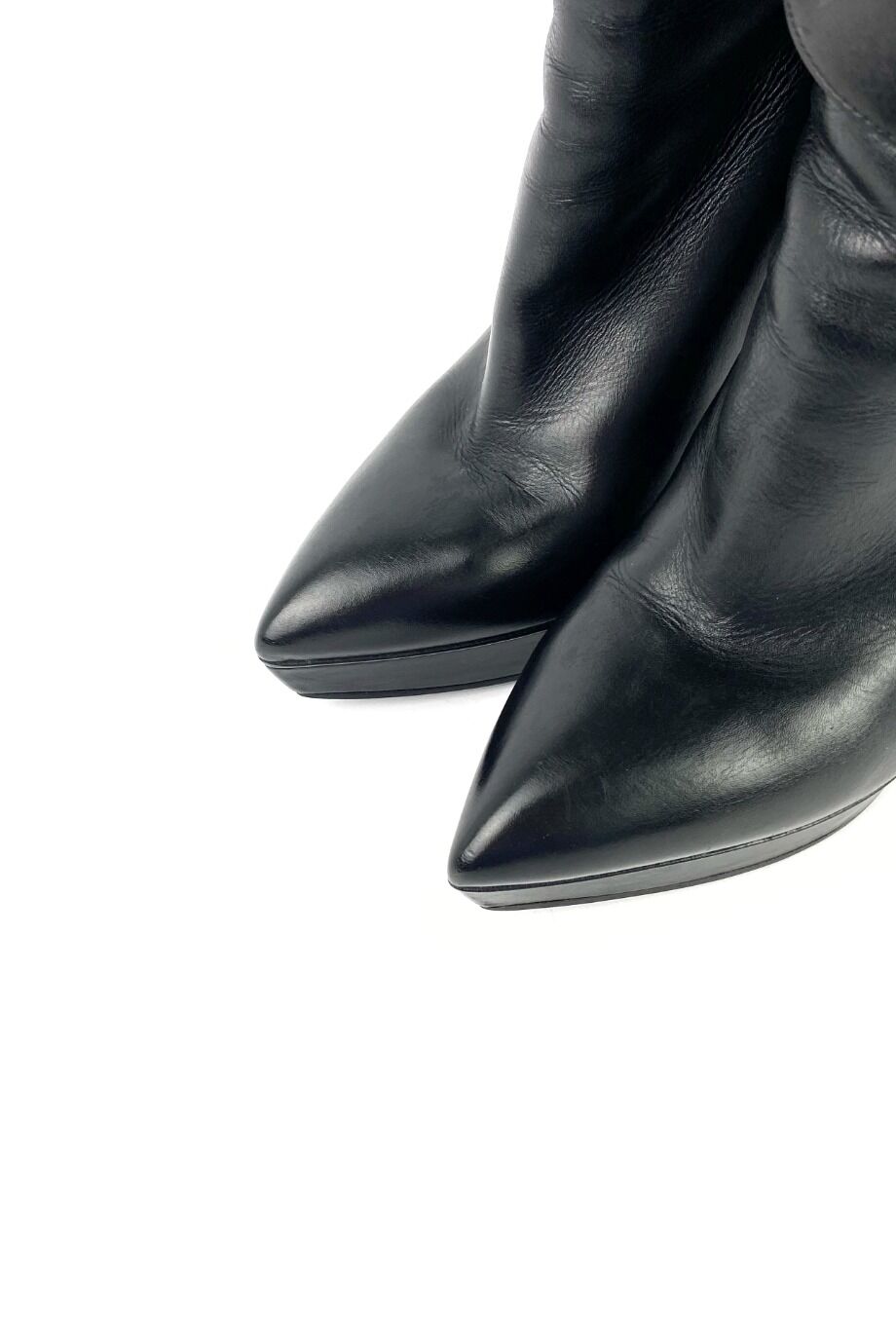 image 3 Ботильоны чёрного цвета на каблуке с отворотами