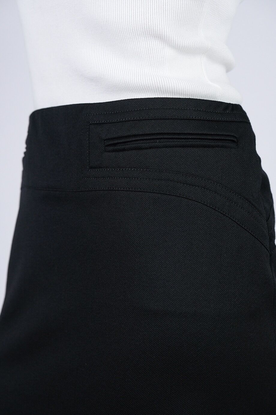 image 5 Юбка черного цвета с карманами на поясе