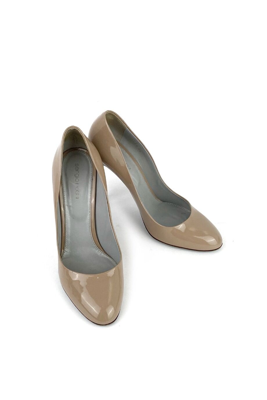 image 2 Туфли бежевого цвета из лаковой кожи