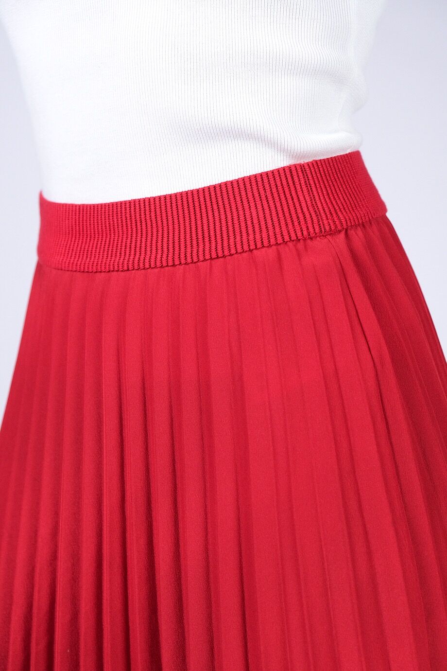 image 5 Плиссированная юбка красного цвета