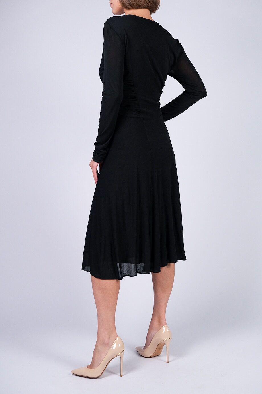 image 3 Платье черного цвета с декором