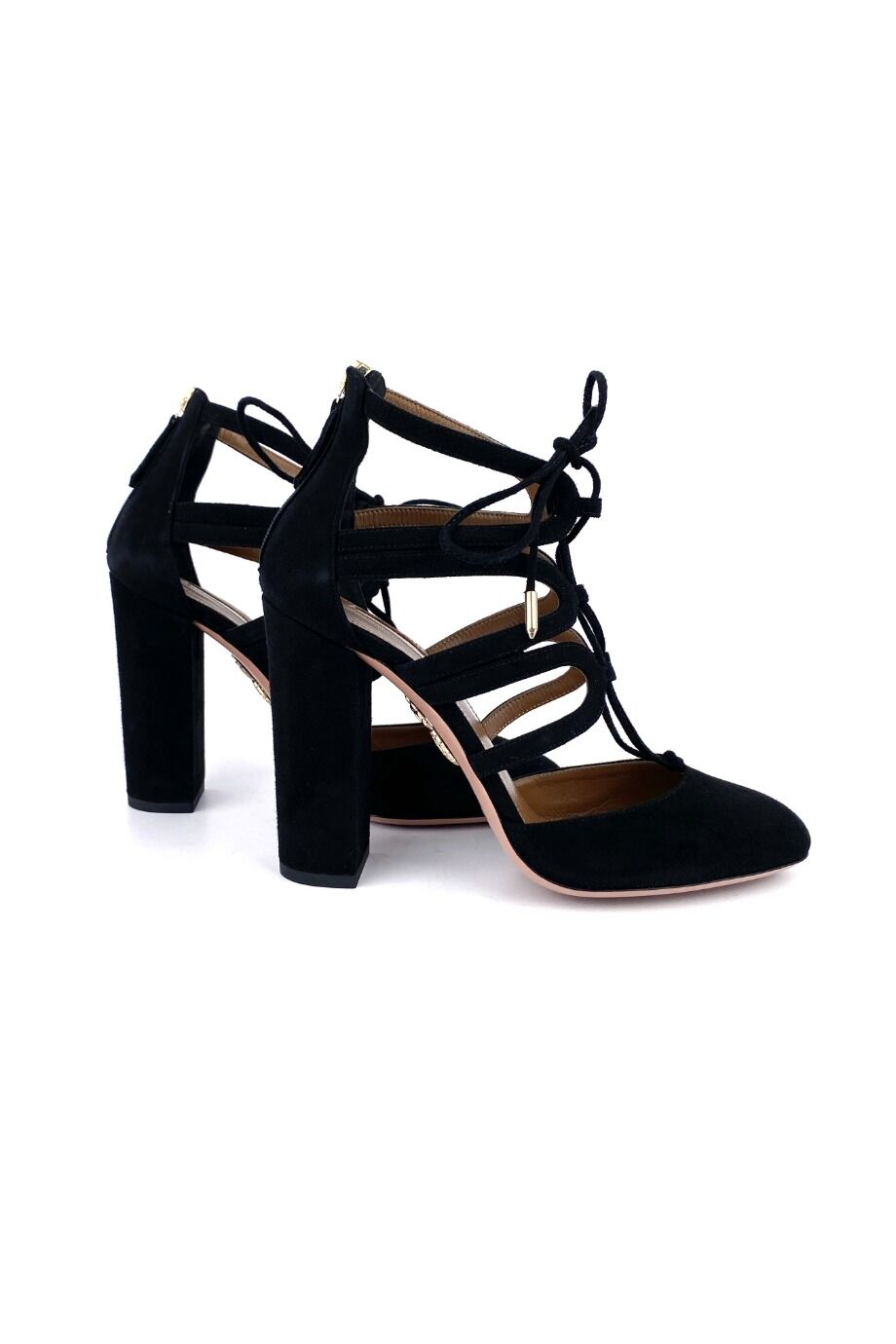 image 5 Замшевые туфли чёрного цвета на шнуровке
