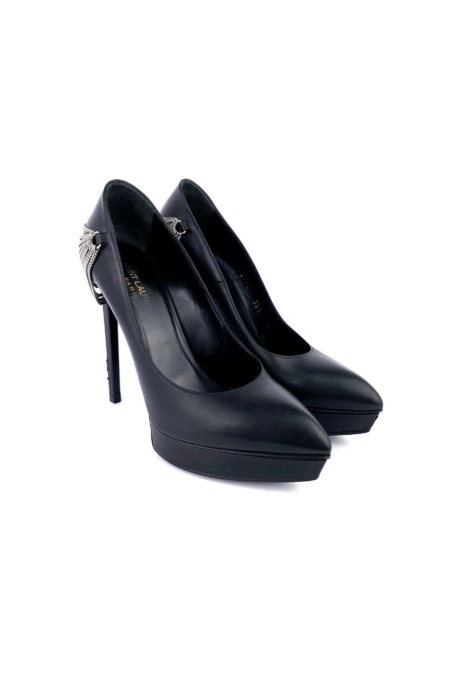 image 1 Туфли черного цвета с цепочкой