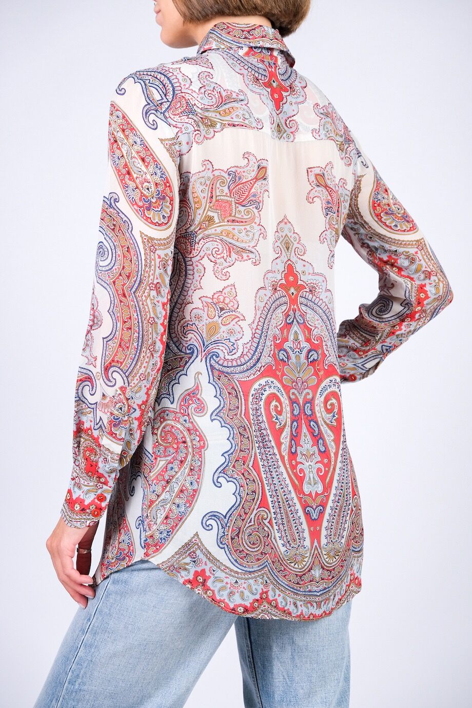 image 3 Шелковая блуза с орнаментом
