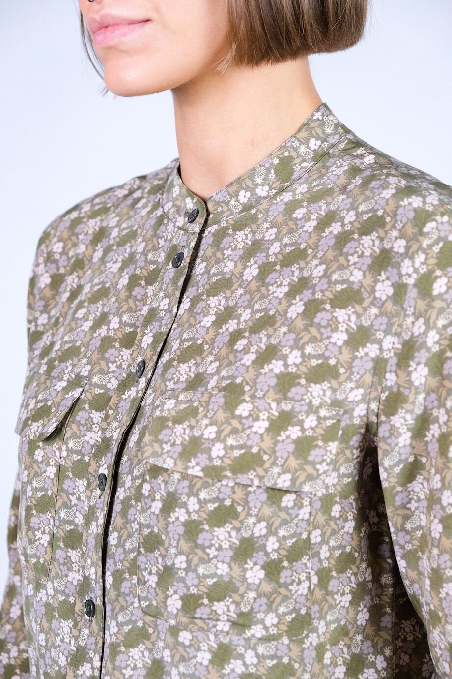 image 4 Шелковая блуза с длинным рукавом