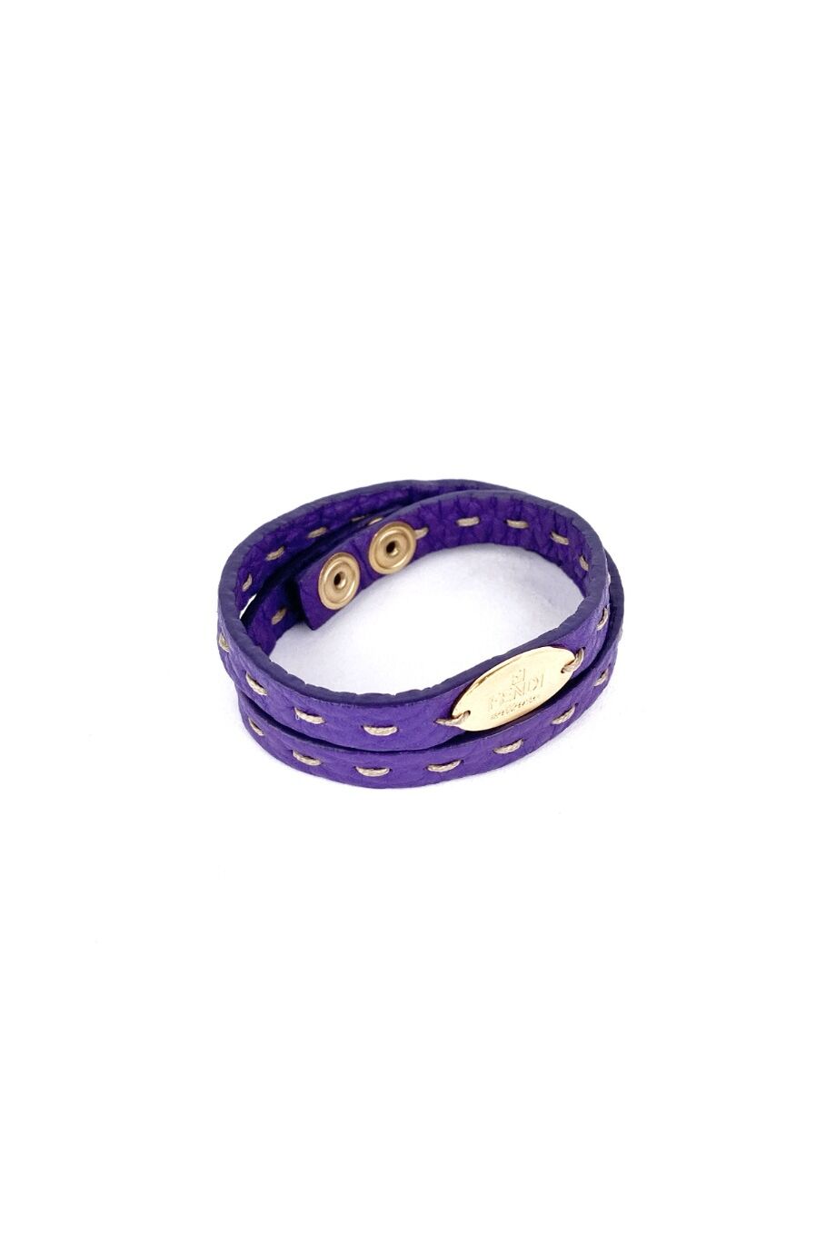 image 1 Кожаный браслет фиолетового цвета