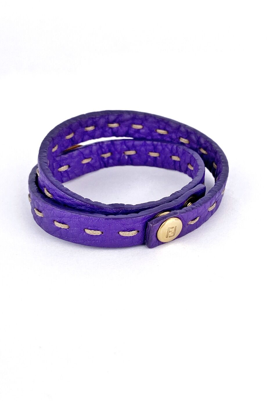 image 3 Кожаный браслет фиолетового цвета