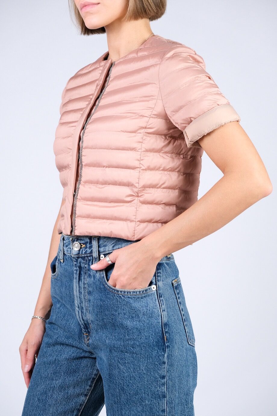 image 2 Куртка розового цвета  с короткими рукавами