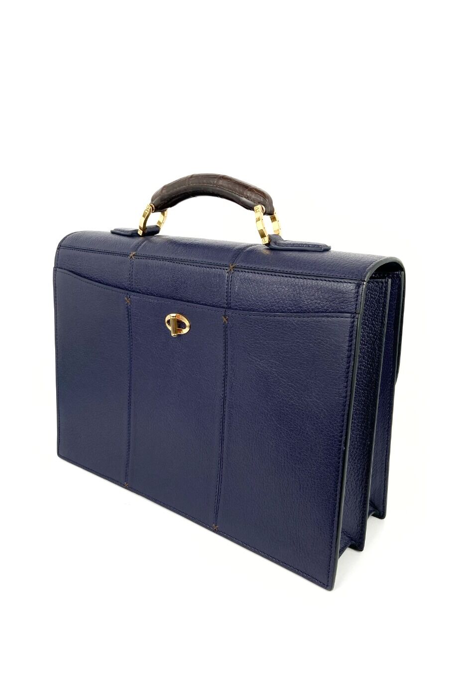 image 4 Мужской портфель темно-синего цвета
