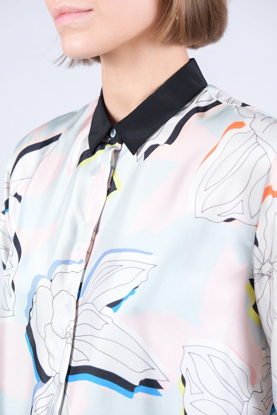 image 4 Блуза с длинным рукавом и ярким принтом