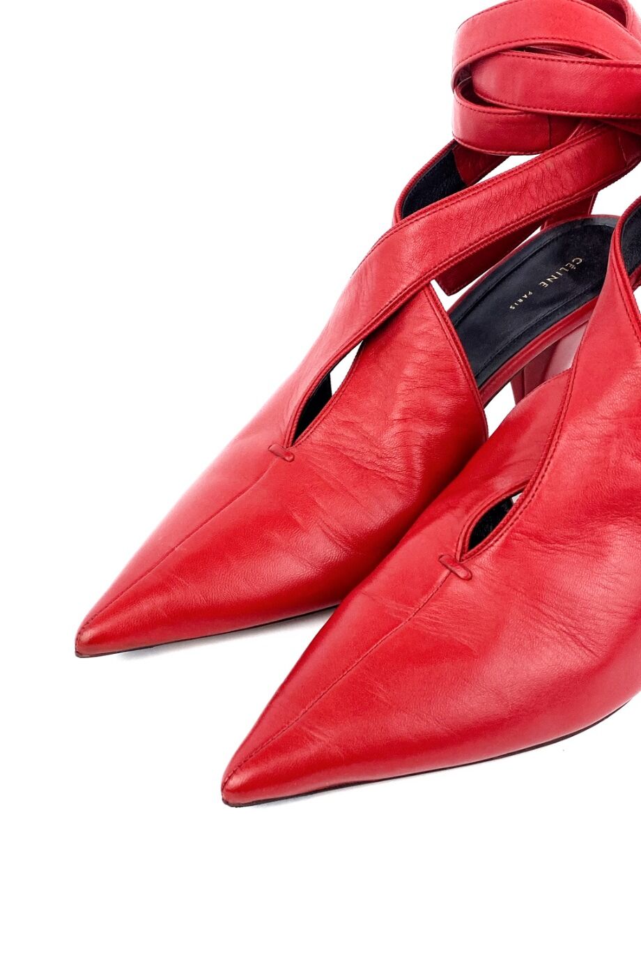 image 3 Туфли красного цвета на завязках