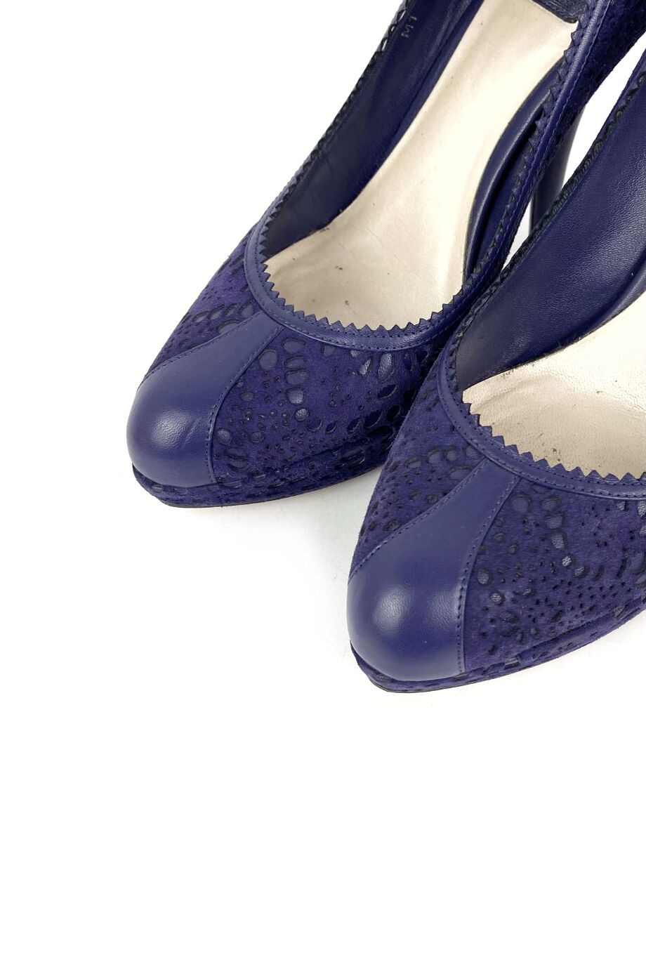 image 3 Туфли фиолетового цвета с изогнутым каблуком