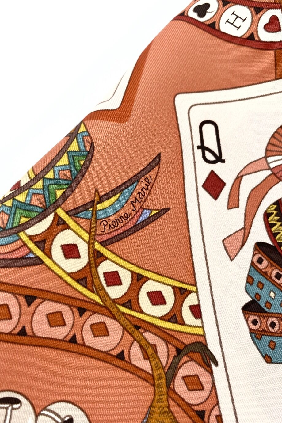 image 3 Шелковый платок с принтом Игральные карты