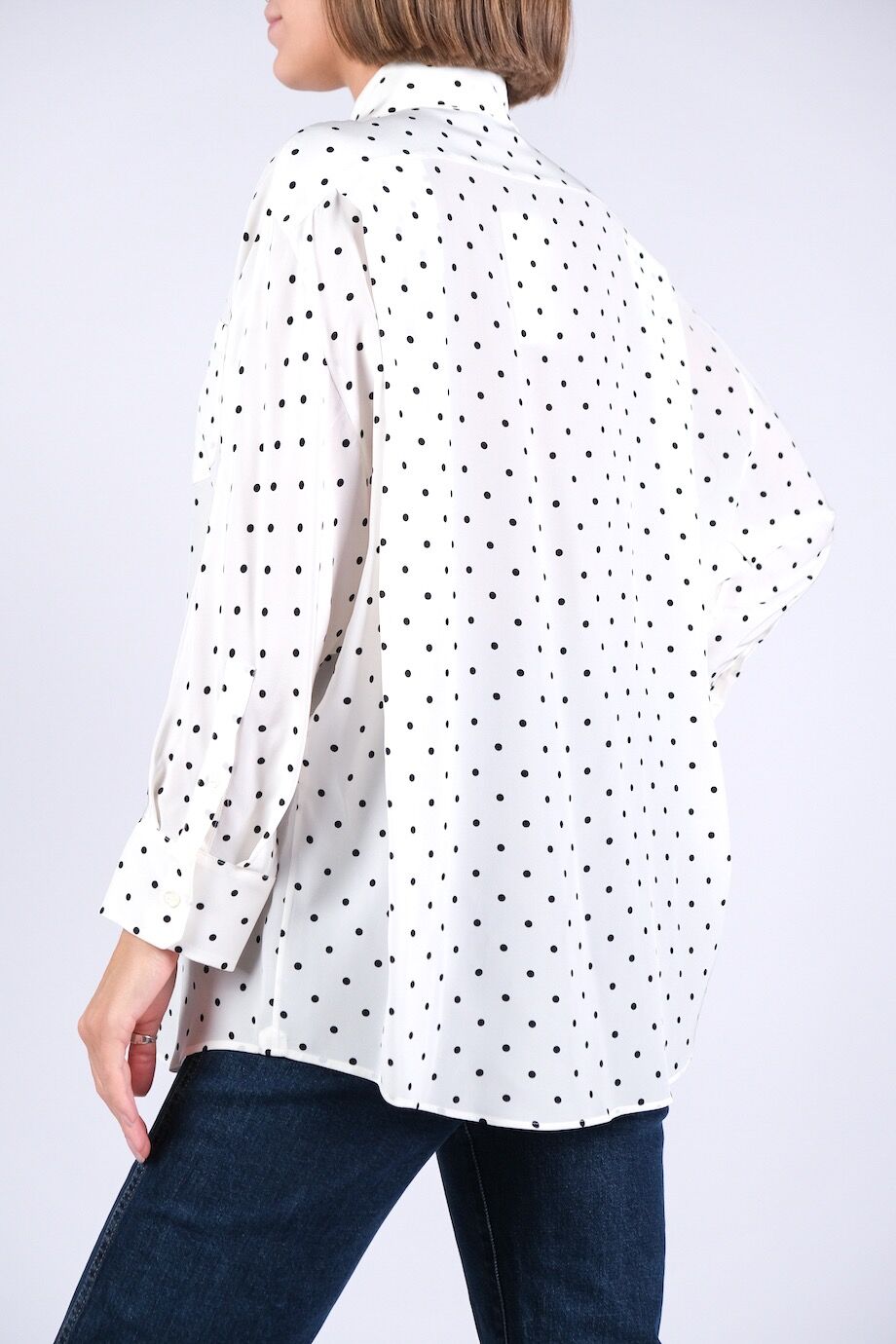 image 3 Блуза белого цвета в горошек