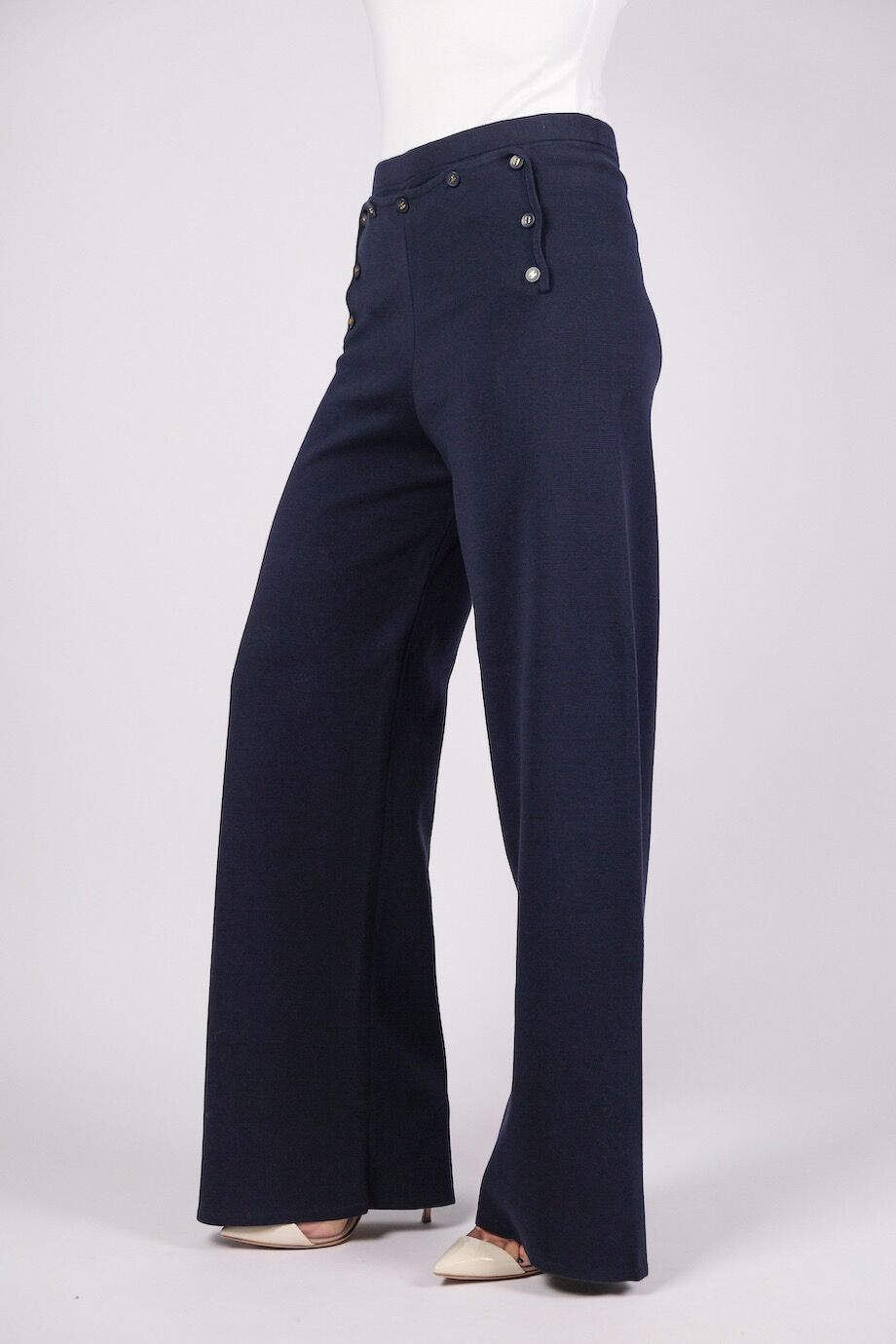 image 3 Трикотажные брюки синего цвета