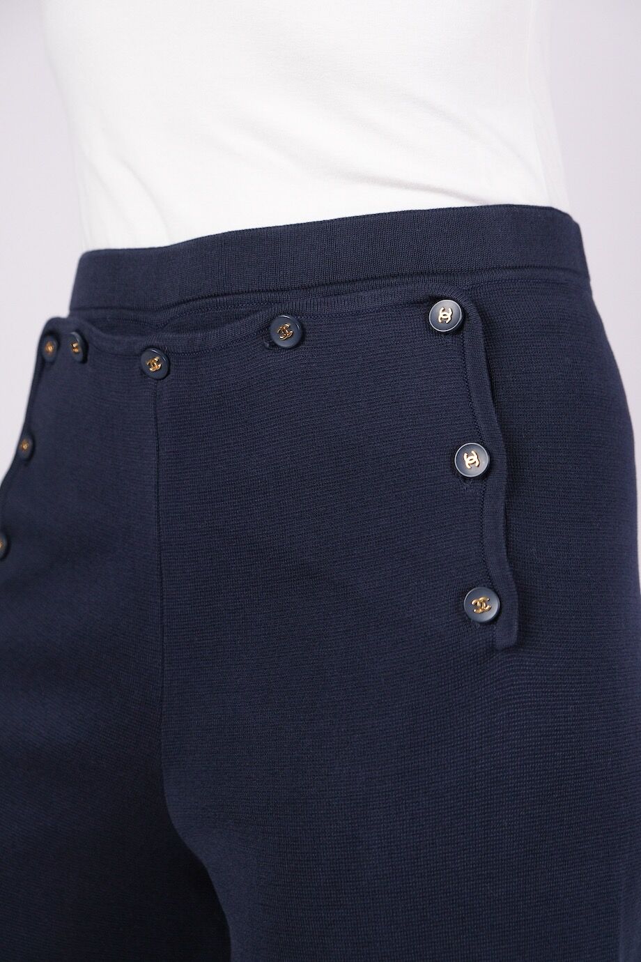 image 5 Трикотажные брюки синего цвета