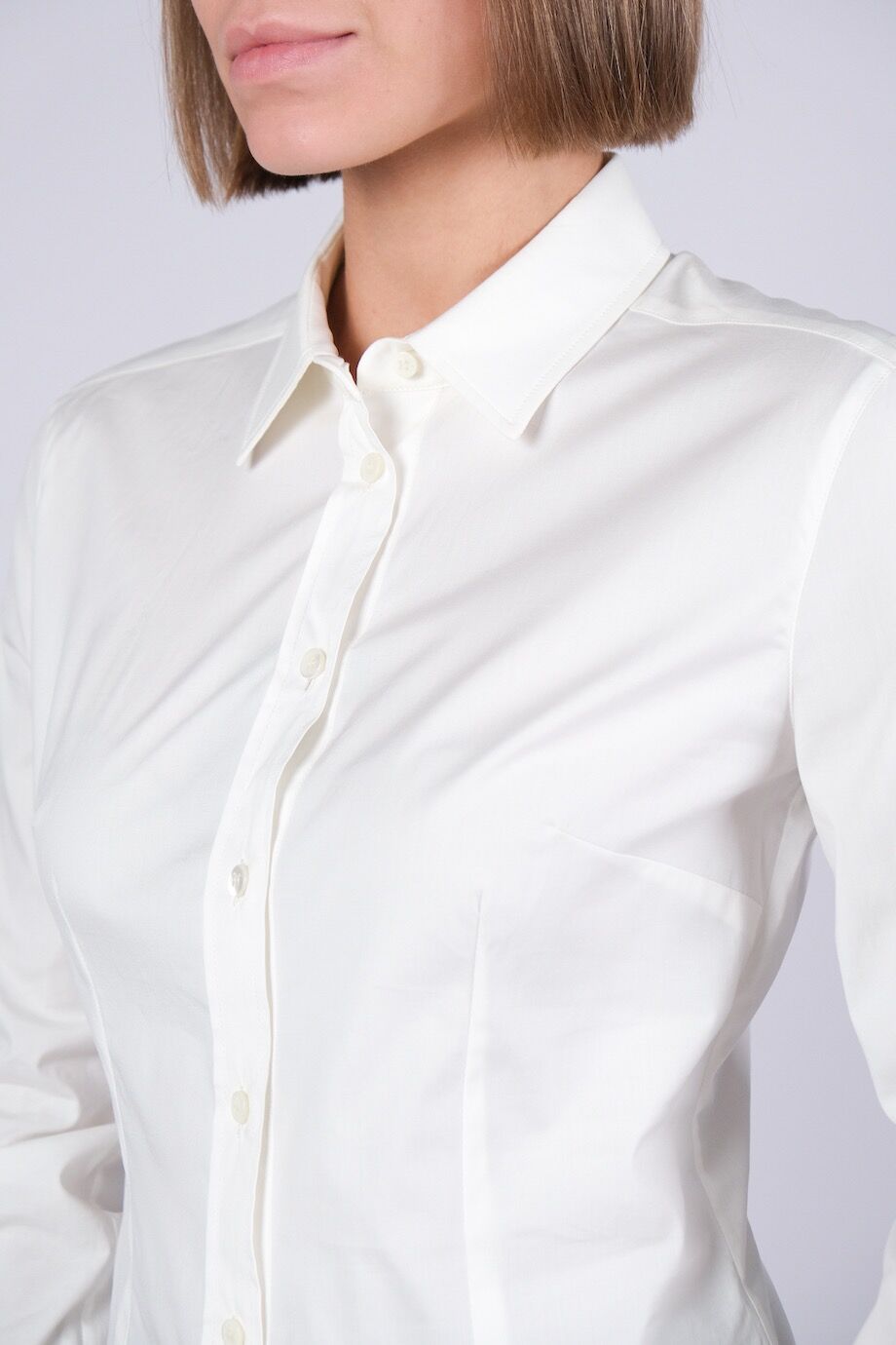 image 4 Рубашка приталенная белого цвета