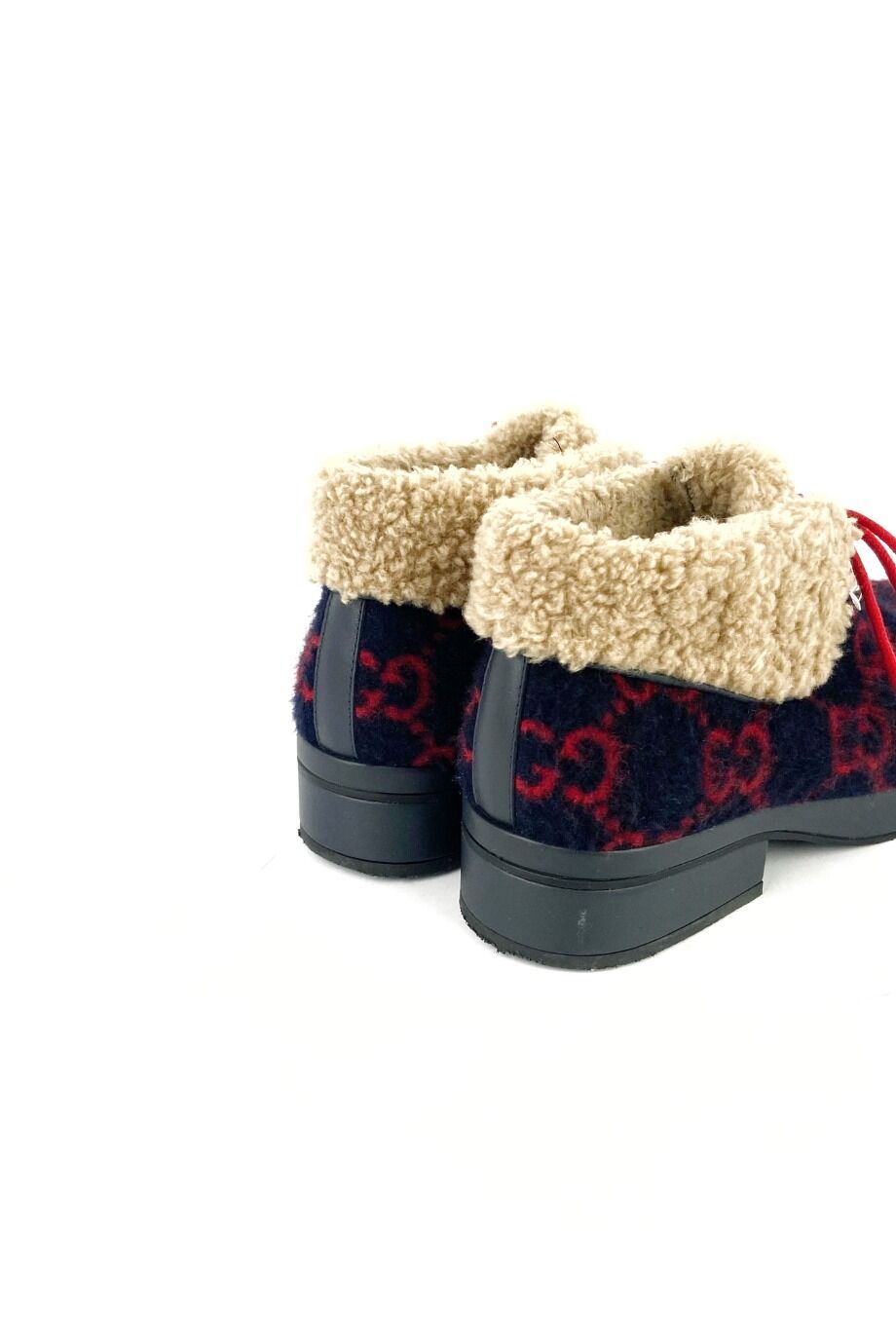 image 4 Детские ботинки из текстиля на меху в монограмму