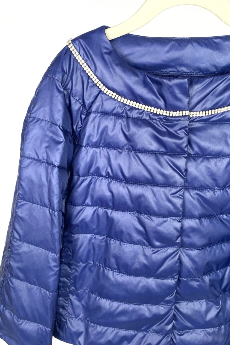 image 2 Детская куртка синего цвета c декором