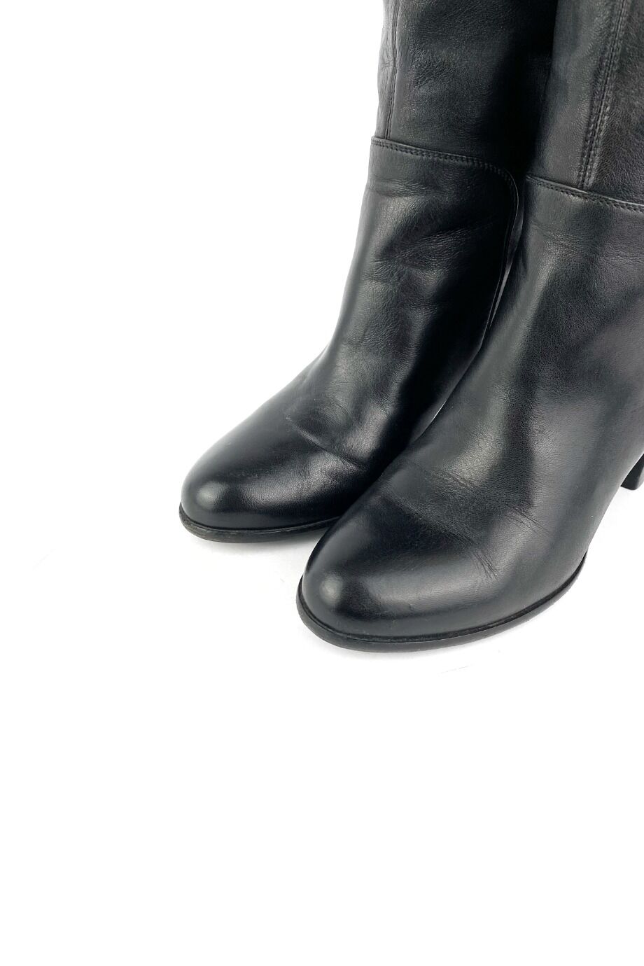 image 3 Сапоги чёрного цвета на устойчивом каблуке