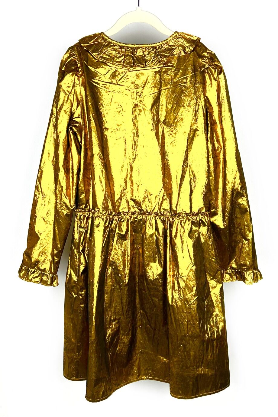 image 3 Детское платье золотого цвета с длинным рукавом