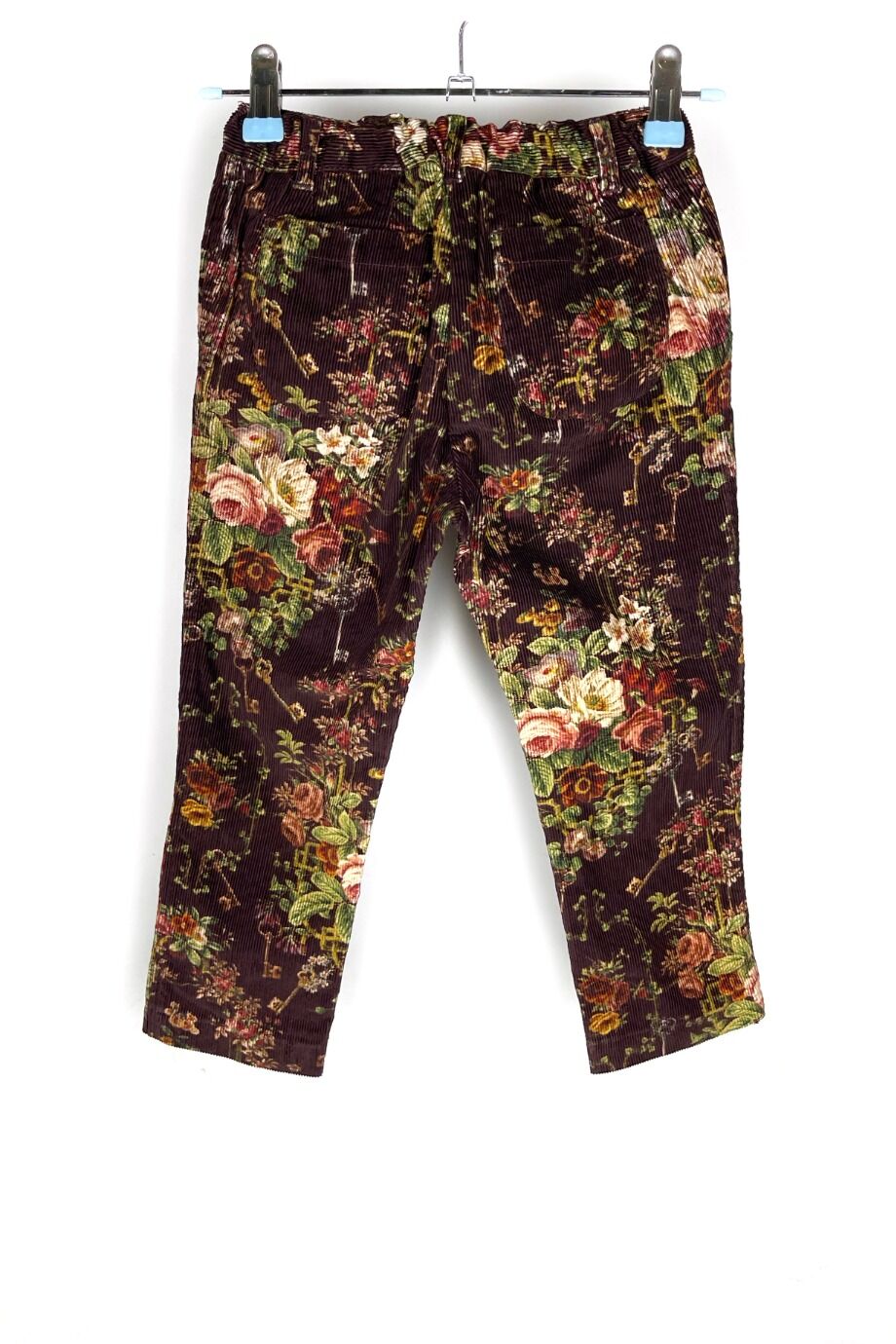 image 3 Детские вельветовые  брюки с цветочным принтом