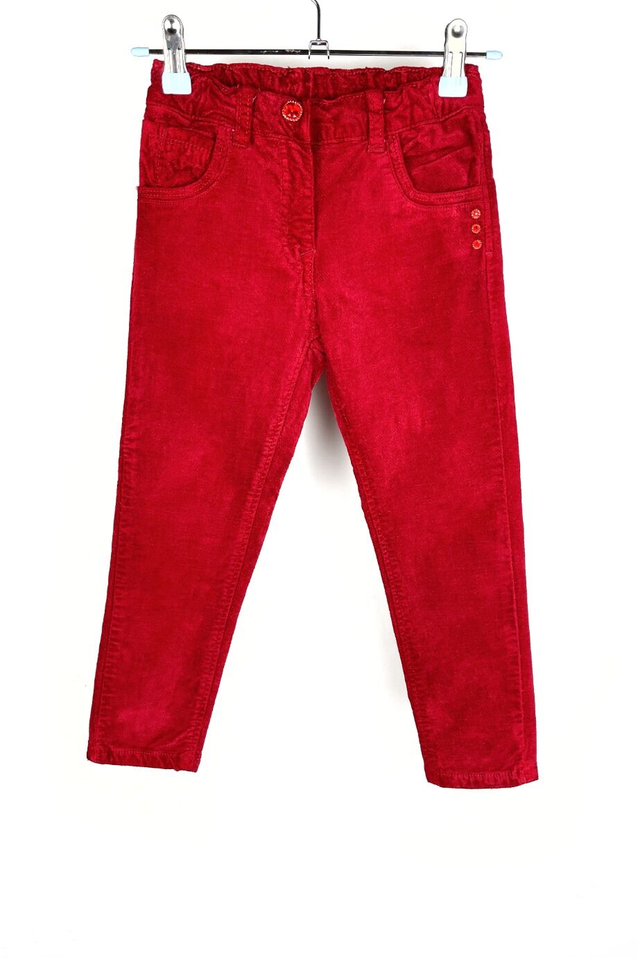 image 1 Детские вельветовые брюки бордового цвета
