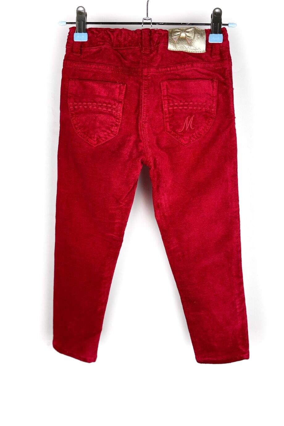 image 2 Детские вельветовые брюки бордового цвета