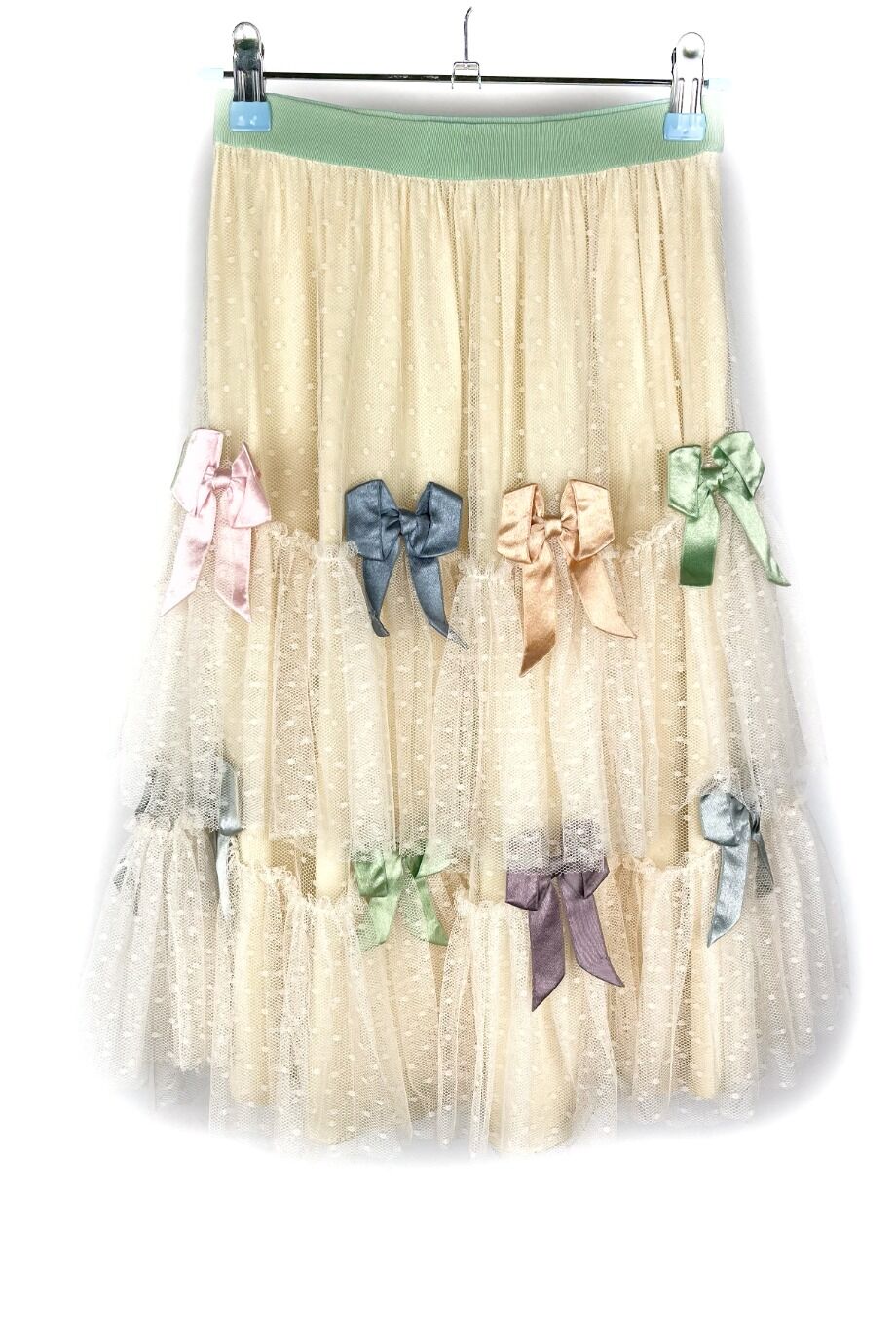 image 1 Детская юбка из сетки с цветными бантиками