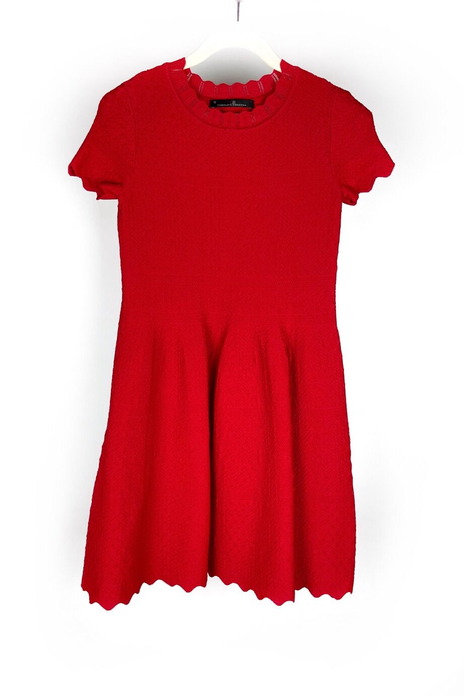 image 1 Детское платье красного цвета с перфорациями