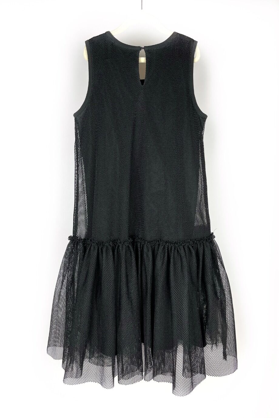 image 3 Детское платье из черной сетки с аппликацией