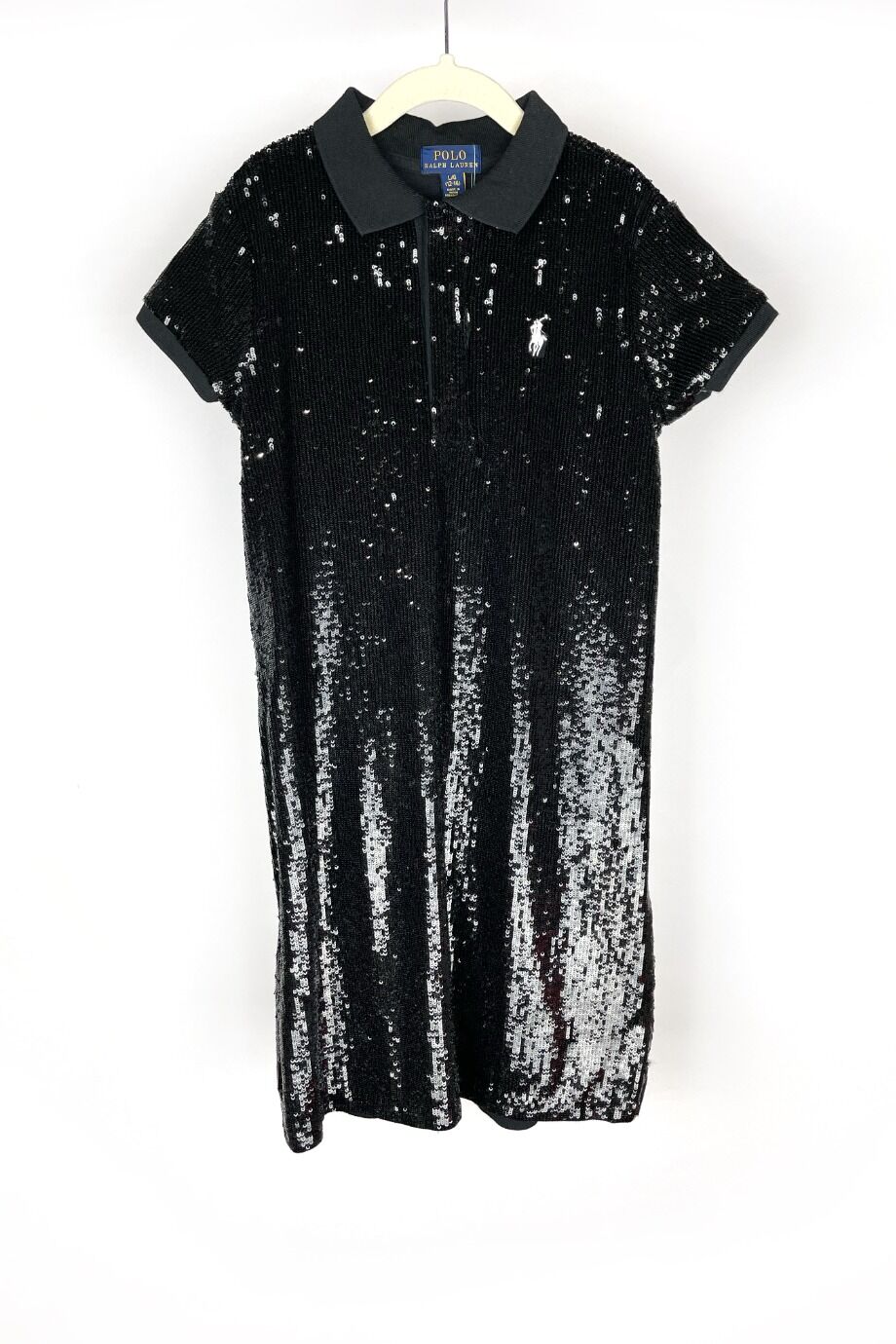image 1 Детское платье черного цвета расшитое пайетками