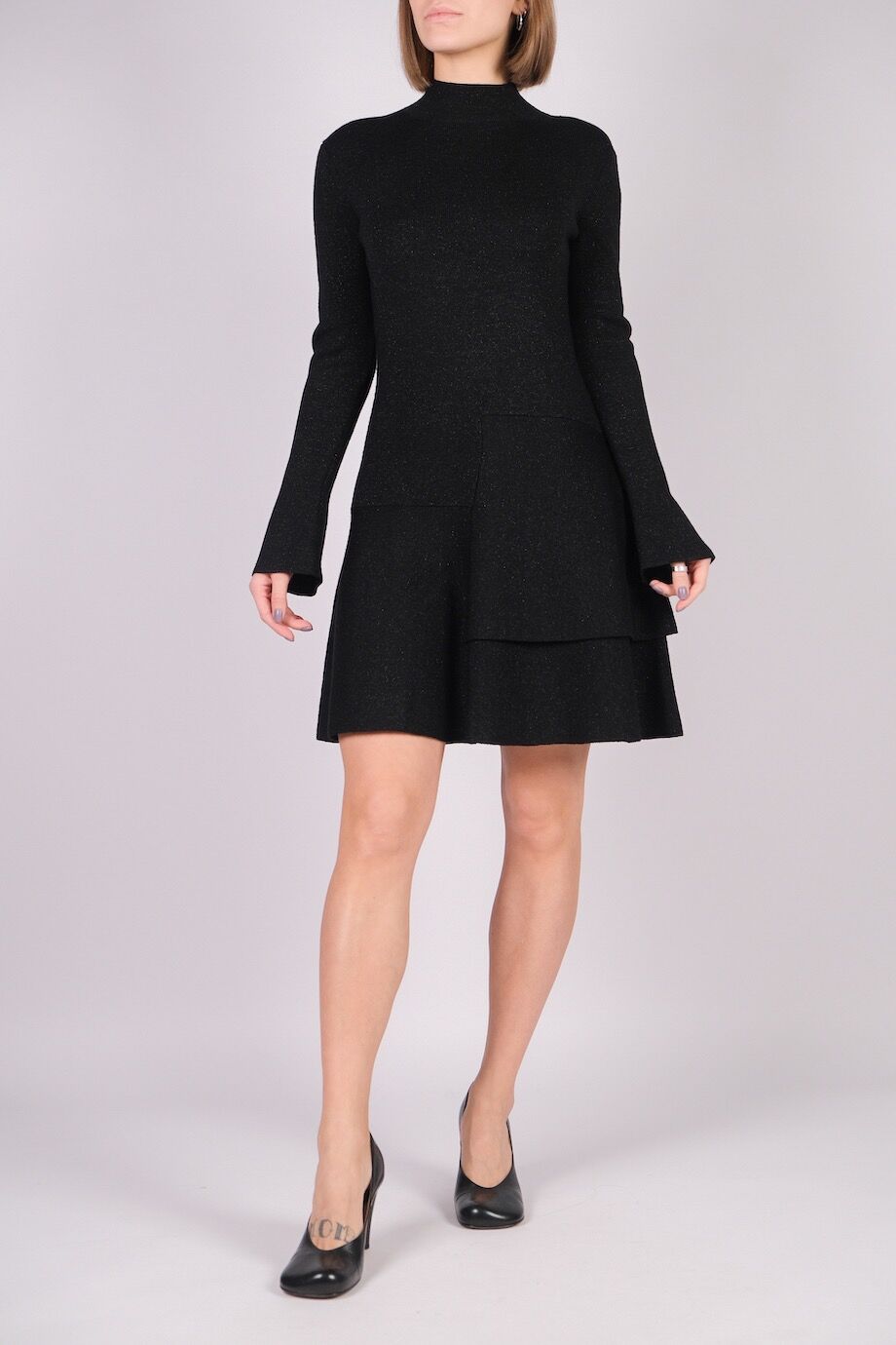 image 1 Платье чёрного цвета с люрексом