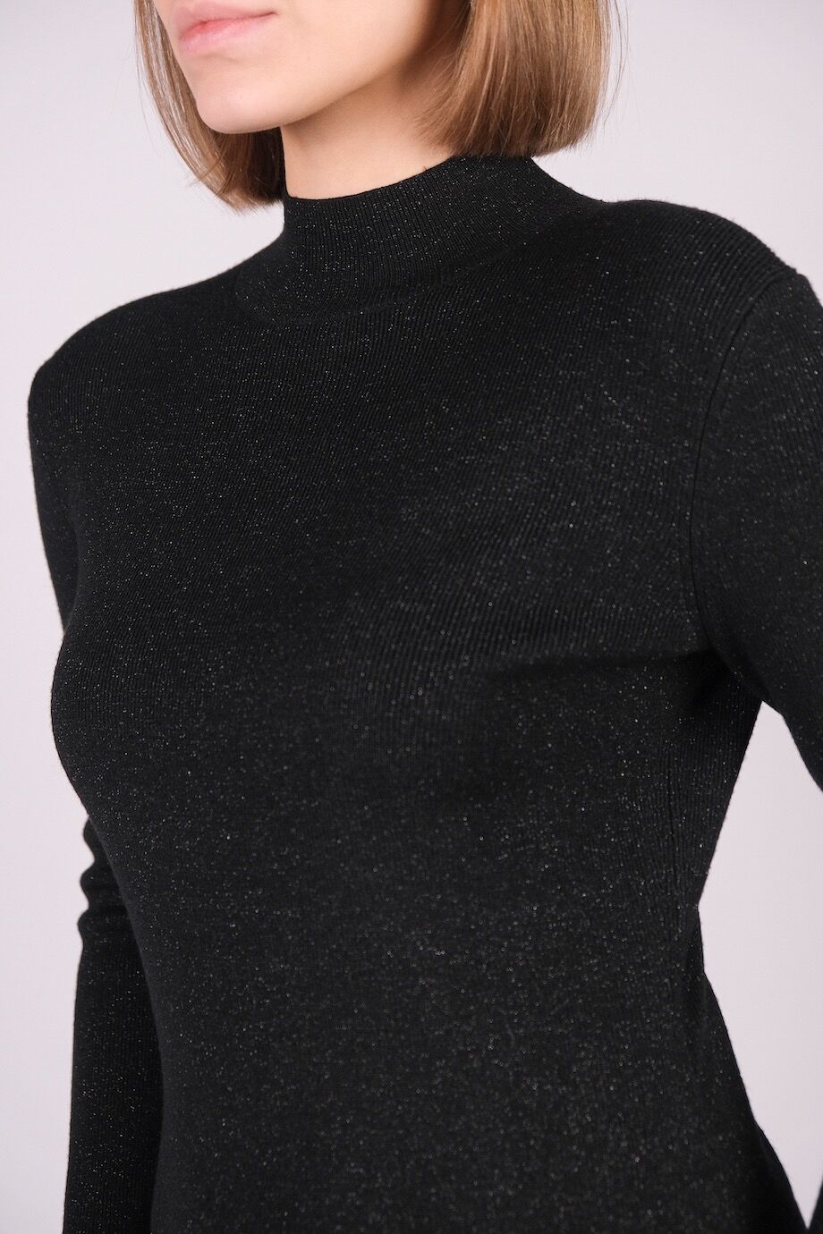 image 4 Платье чёрного цвета с люрексом
