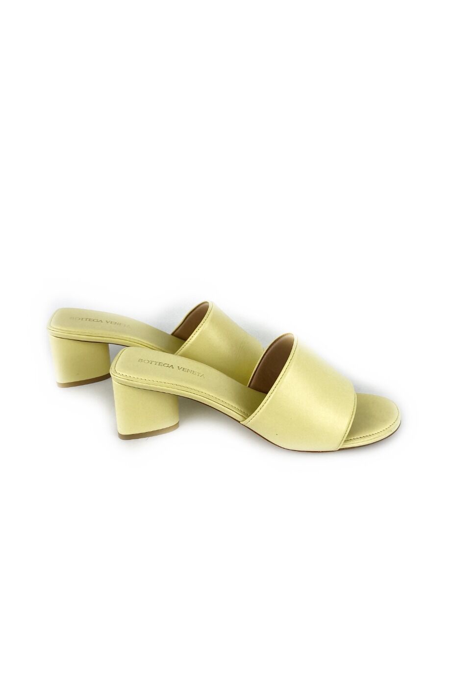 image 5 Мюли желтого цвета на небольшом каблуке