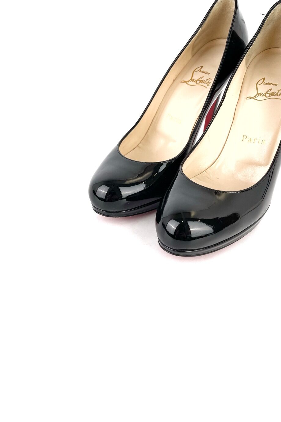 image 3 Лаковые туфли чёрного цвета с подносочной платформой