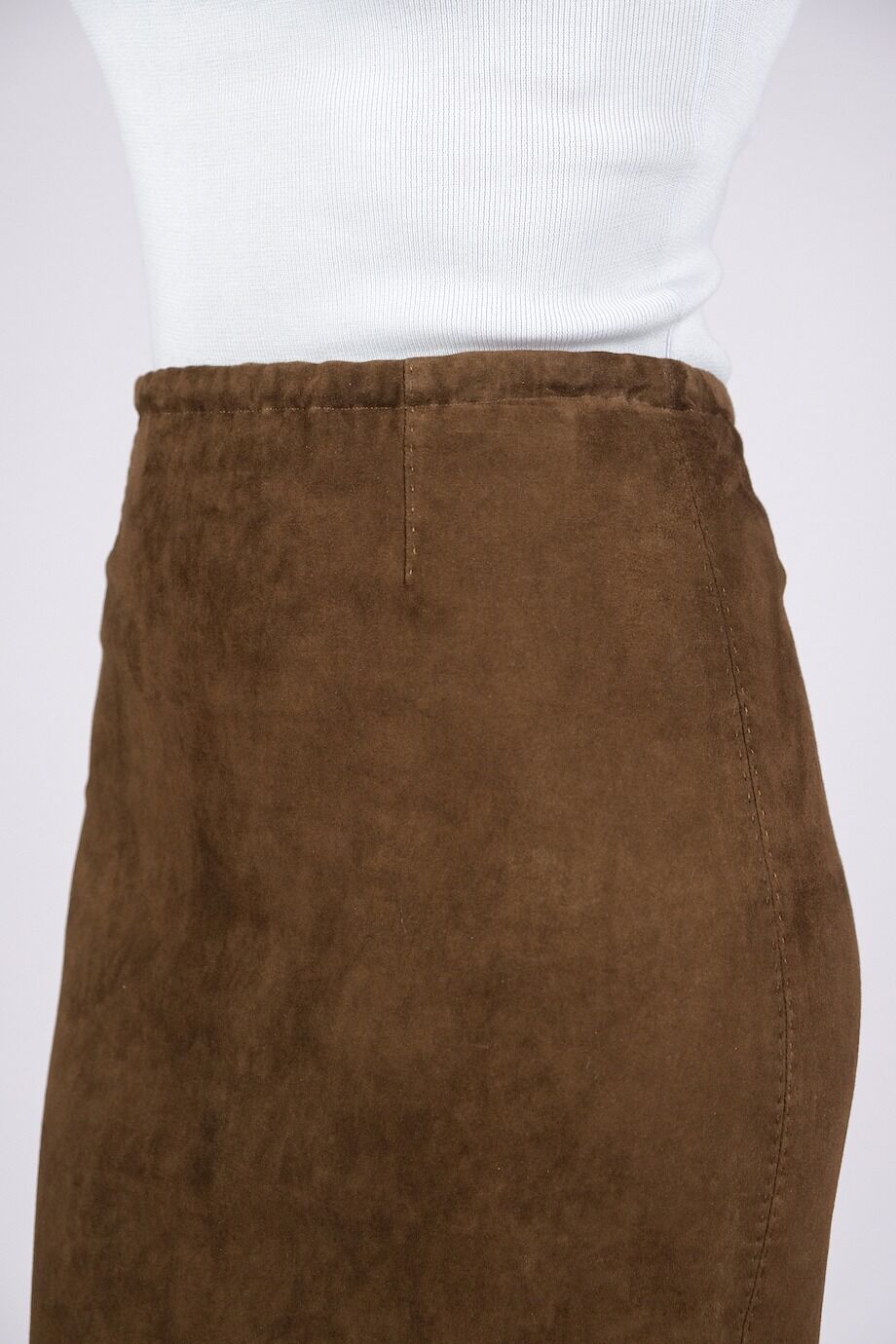 image 5 Замшевая юбка коричневого цвета