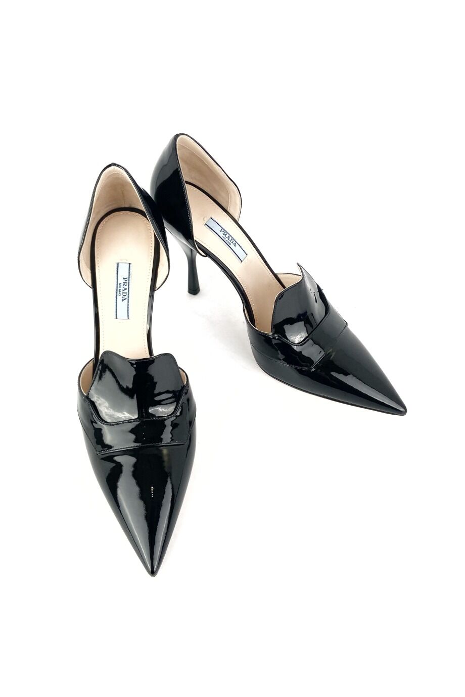 image 2 Лаковые туфли черного цвета с острым носиком