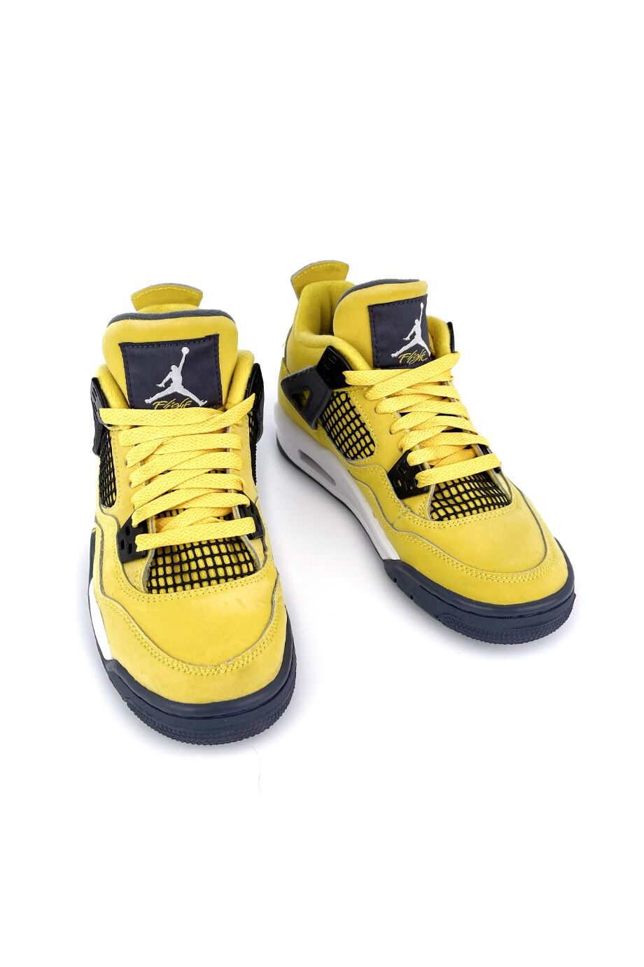 image 2 Детские кроссовки Air Jordan 4 Retro желтого цвета