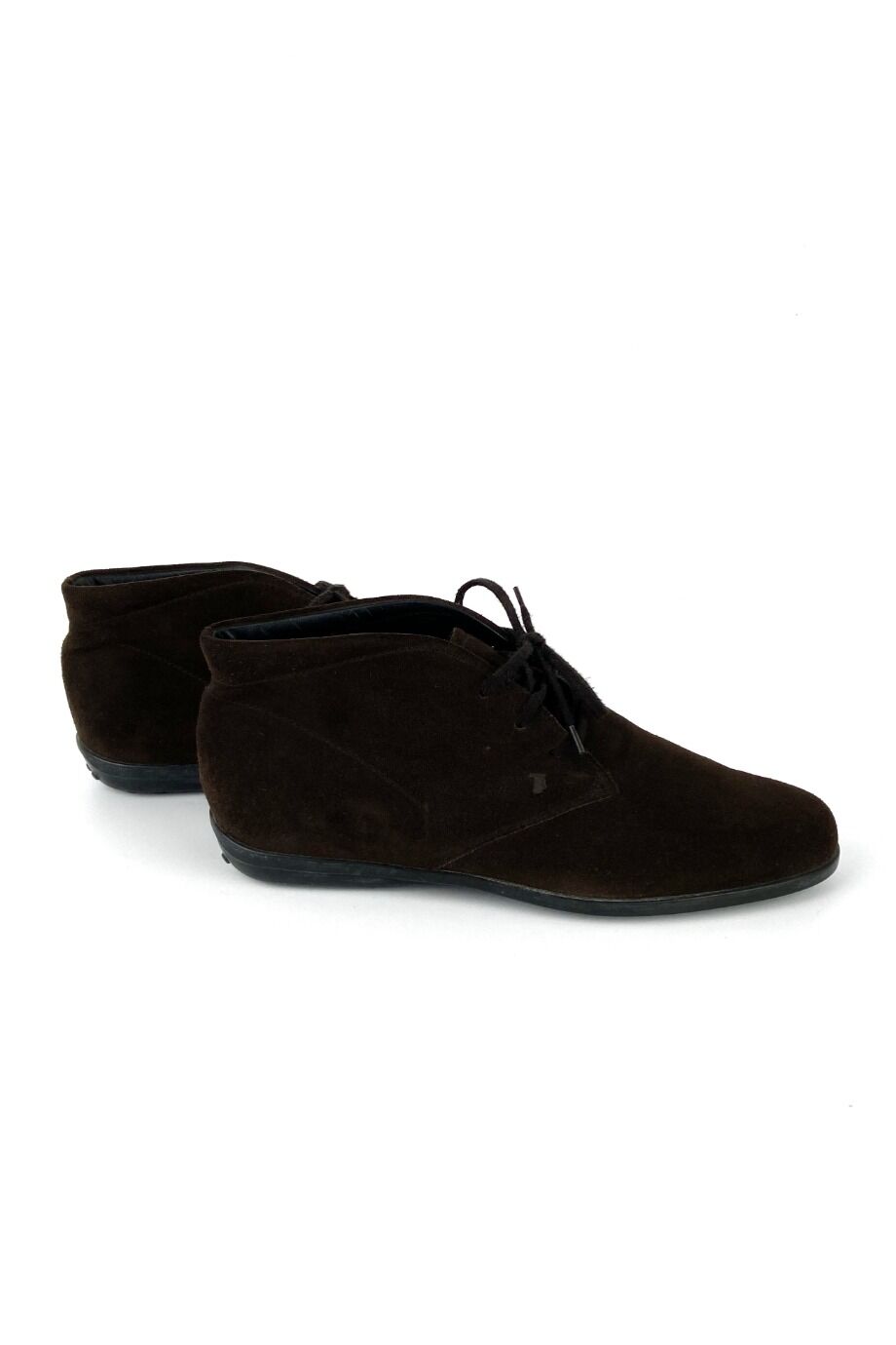 image 5 Замшевые ботинки коричневого цвета