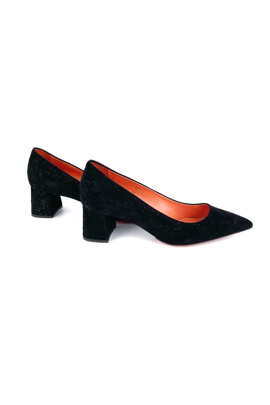 image 5 Туфли черного цвета с блестками на низком каблуке