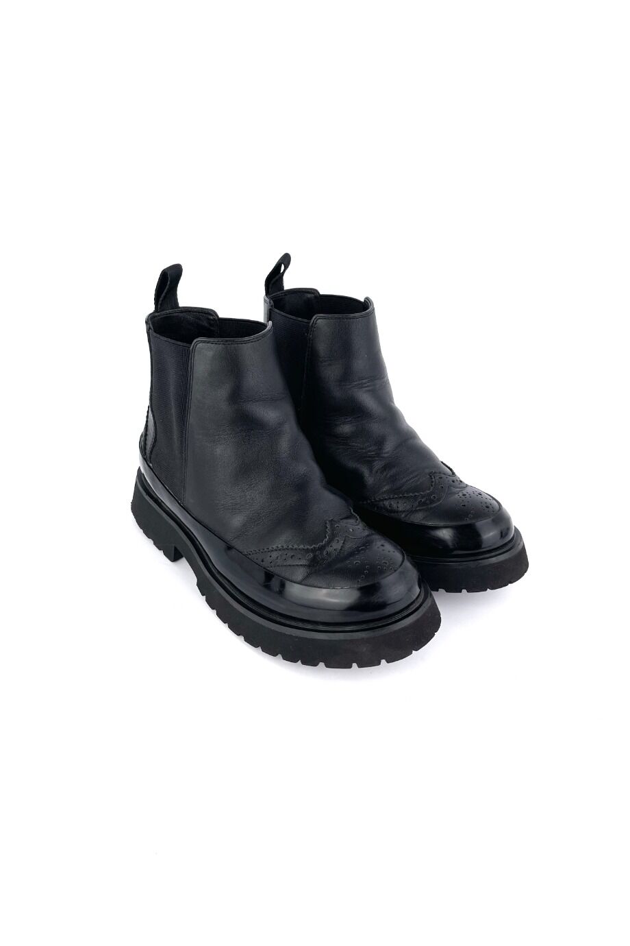 image 1 Детские ботинки-челси чёрного цвета