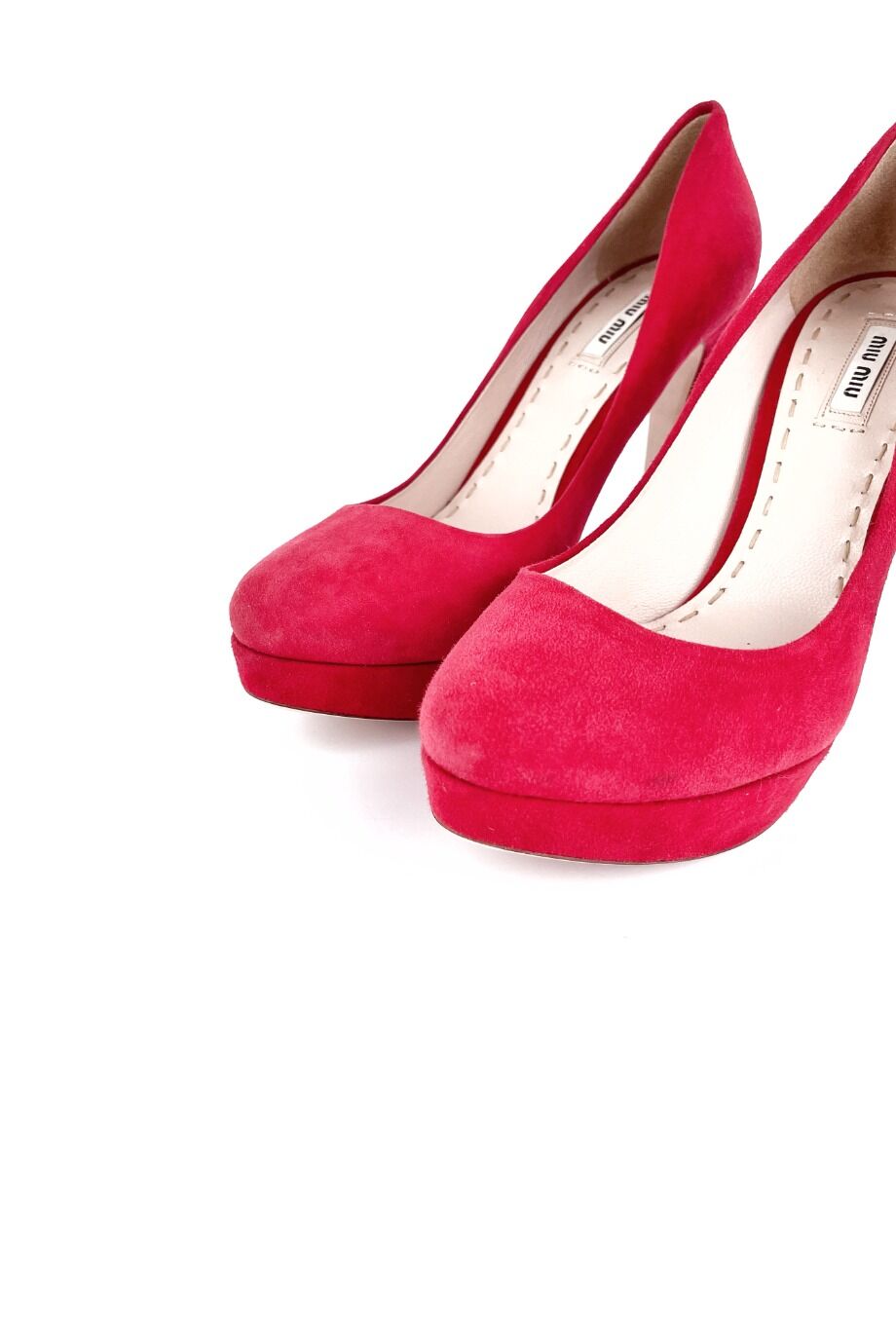 image 3 Замшевые туфли красного цвета