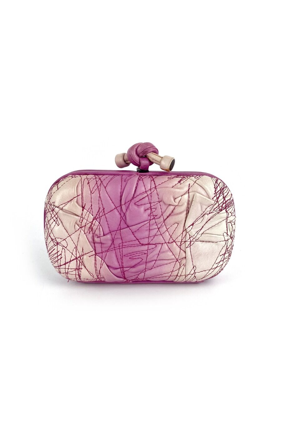 image 1 Клатч Knot лилового цвета