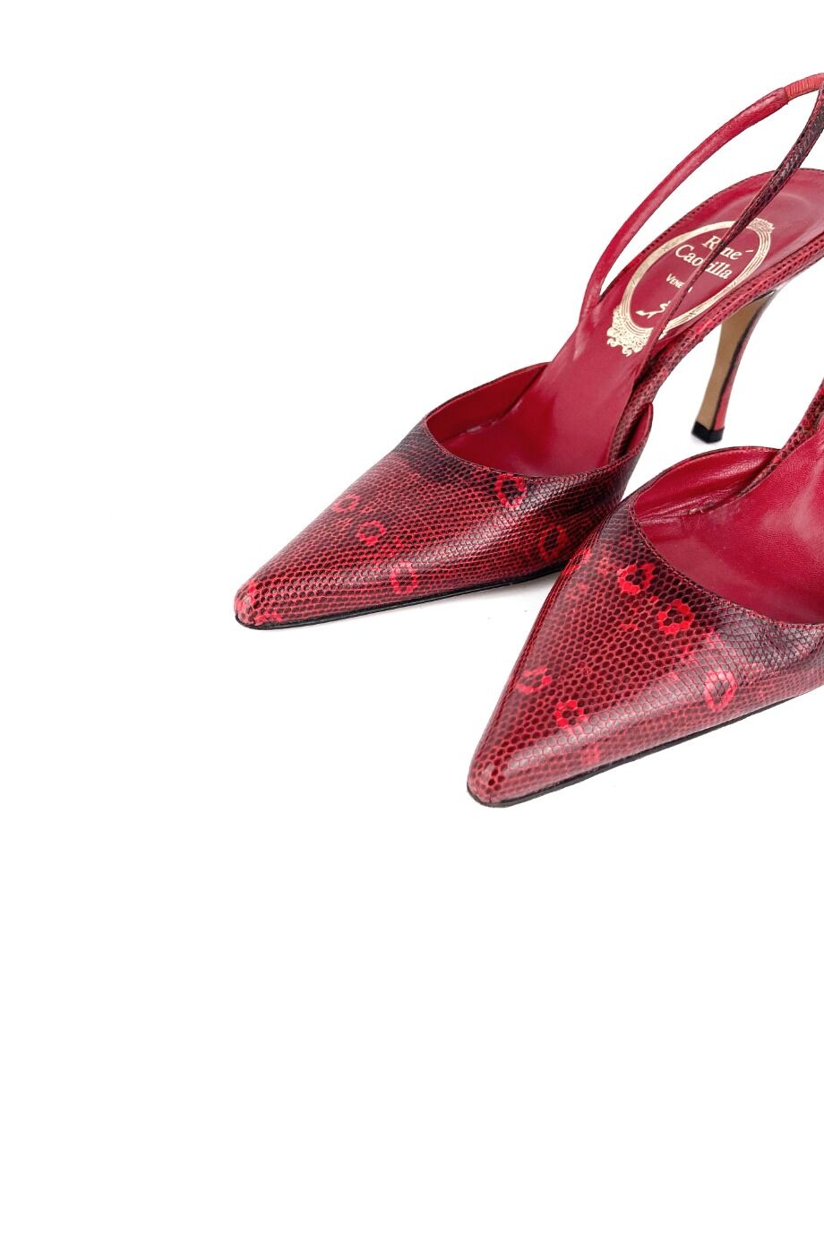 image 3 Туфли красного цвета на низком каблуке