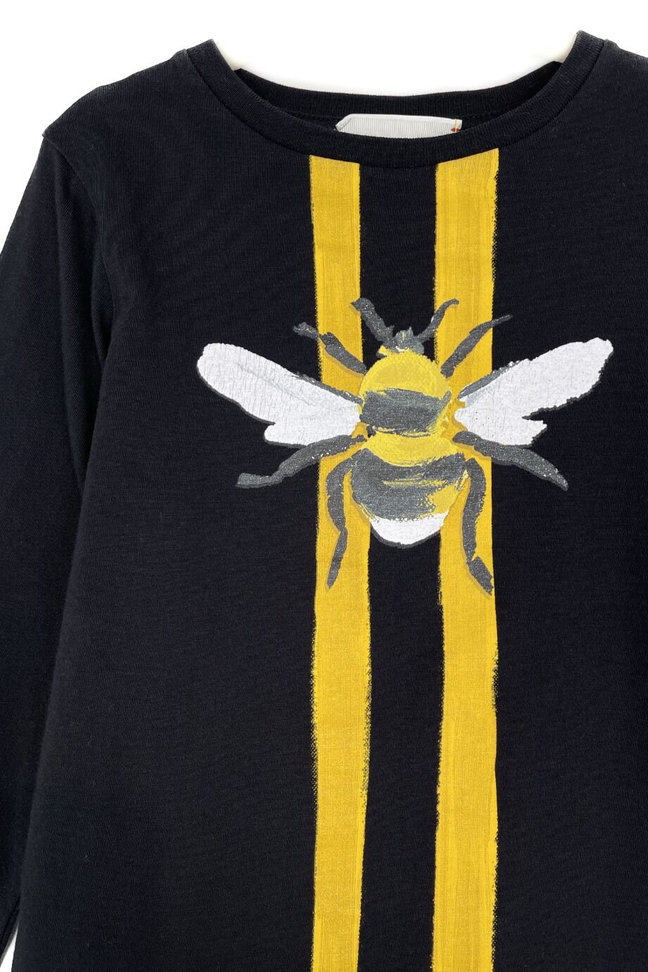 image 2 Лонгслив черного цвета с принтом пчела